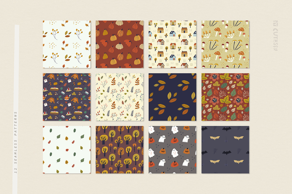 Golden Autumn | Map & Card Creator, a Decorative Illustration by Olia (Photo 10 of 18)