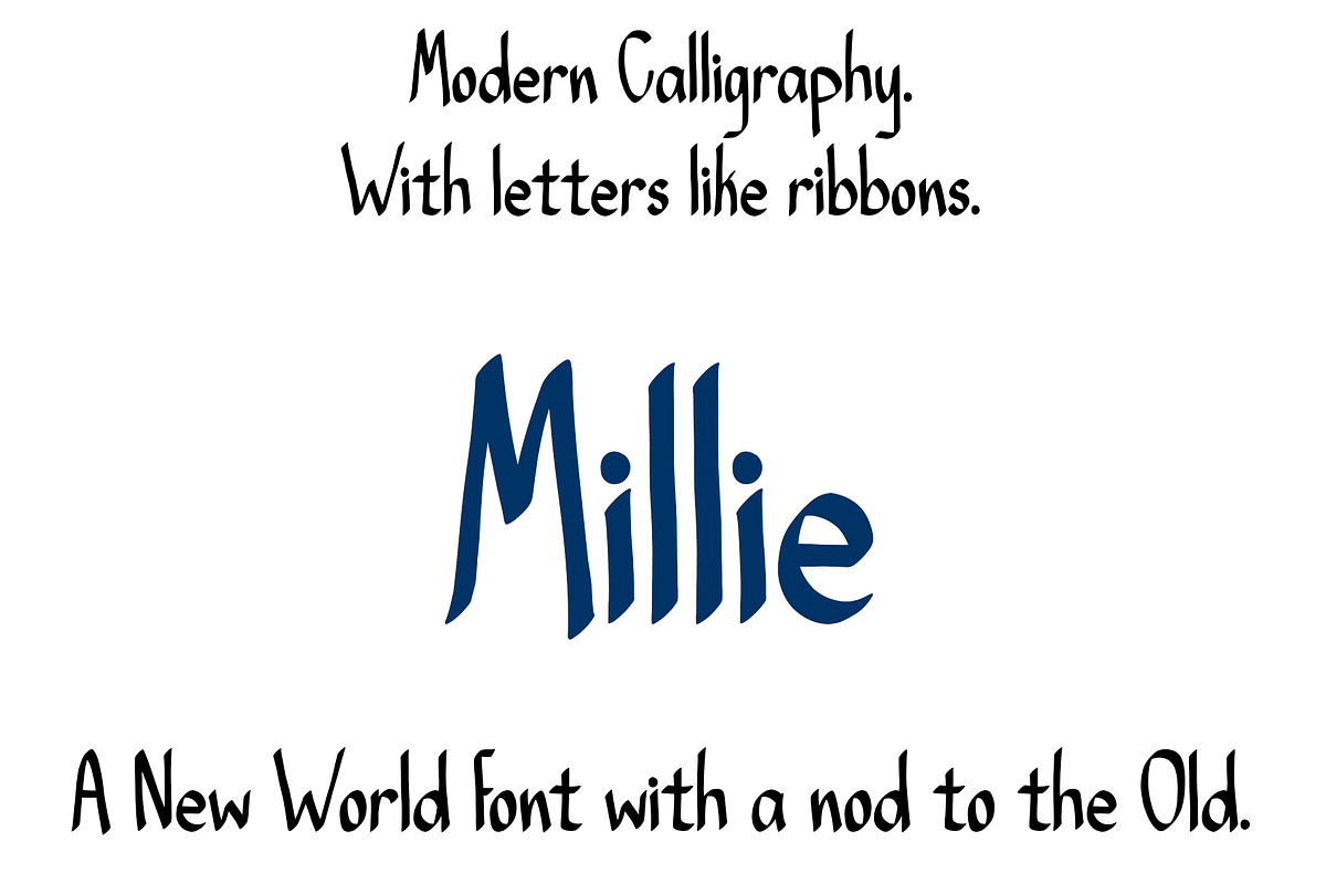 Font Millie. Modern Calligraphy., a Sans Serif Font by PageLightStudios (Photo 2 of 6)