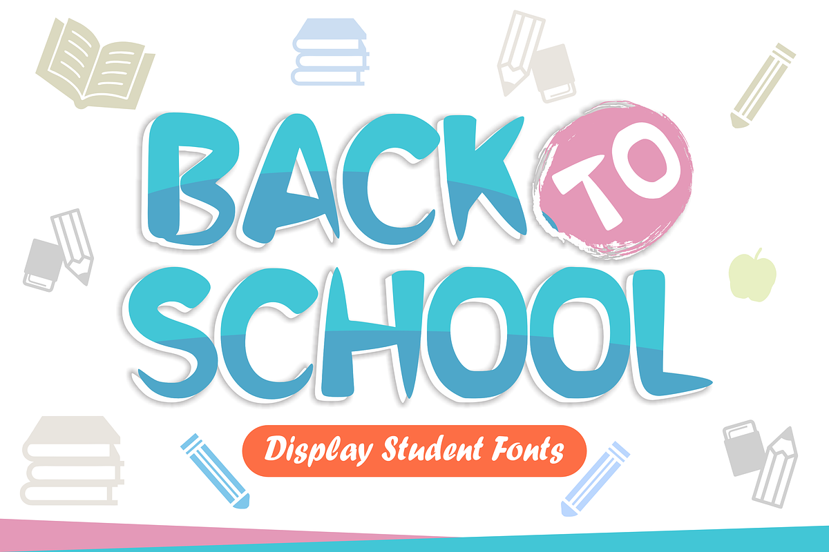 Back To School - Kids Font Types, a Font by KiddoGlyphs Studio (Photo 1 of 3)