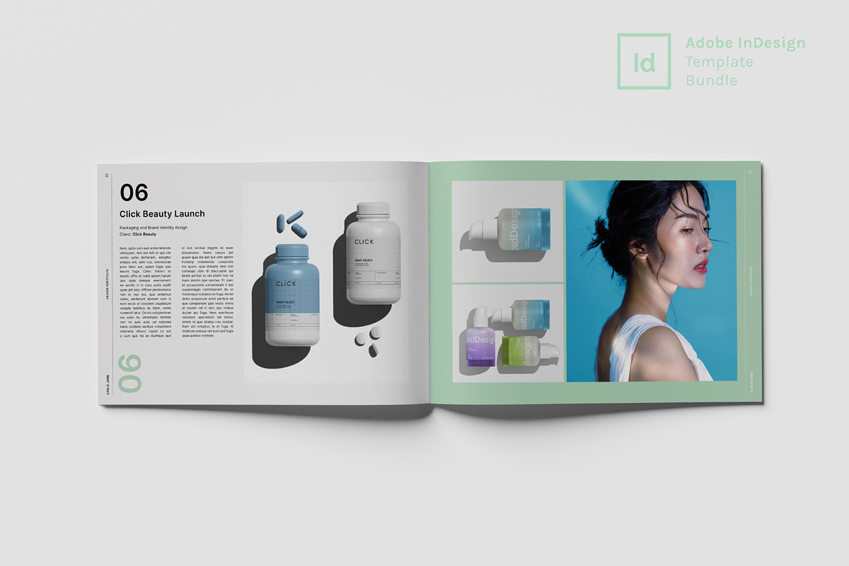 Graphic Design Portfolio, a Presentation Template by InDesignSkills (Photo 10 of 17)