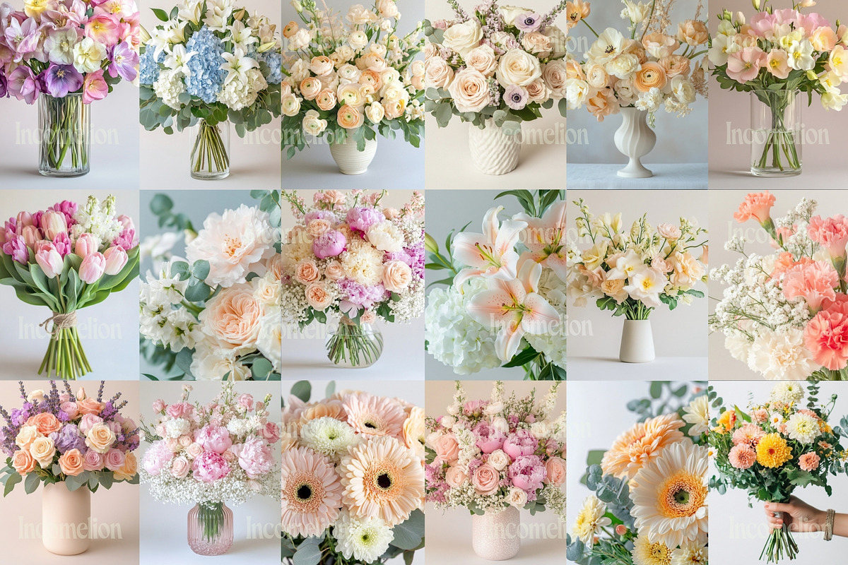50 Blooming Bouquets Stock Photos, a Nature Photo by Incomelion (Photo 8 of 9)