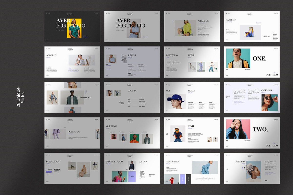 Aver Portfolio Presentation Template, a Presentation Template by SparkPro (Photo 9 of 9)