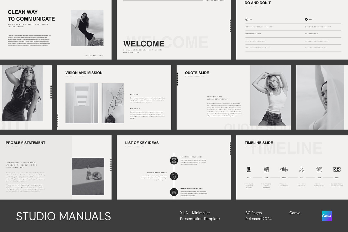 XILA - Minimalist Presentation, a Social Media Template by Studio Manuals (Photo 1 of 8)
