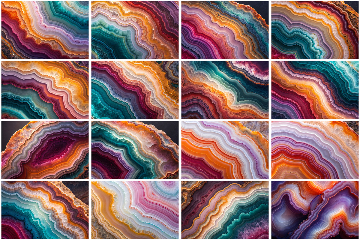 Agate Texture Digital Papers, a Texture Graphic by Forhadx5 (Photo 5 of 11)