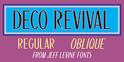Deco Revival JNL, a Font by Jeff Levine Fonts (Thumbnail 1 of 5)
