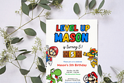 Super Mario Birthday Invitation, an Invitation Template by heynomi (Thumbnail 9 of 20)