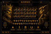 Vonire Bound Typeface, a Blackletter Font by alit design (Thumbnail 10 of 20)