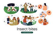 People protect from insect bites set, a Person Illustration by Good Studio (Thumbnail 1 of 4)