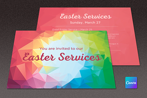 Easter Church Flyer Template | Canva