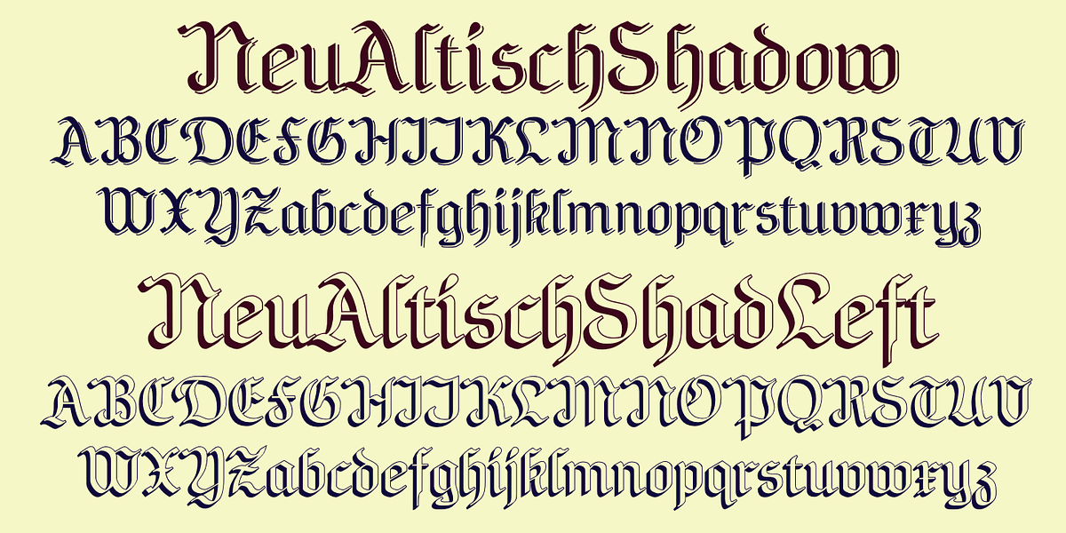 NeuAltisch, a Blackletter Font by Ingrimayne Type (Photo 7 of 8)