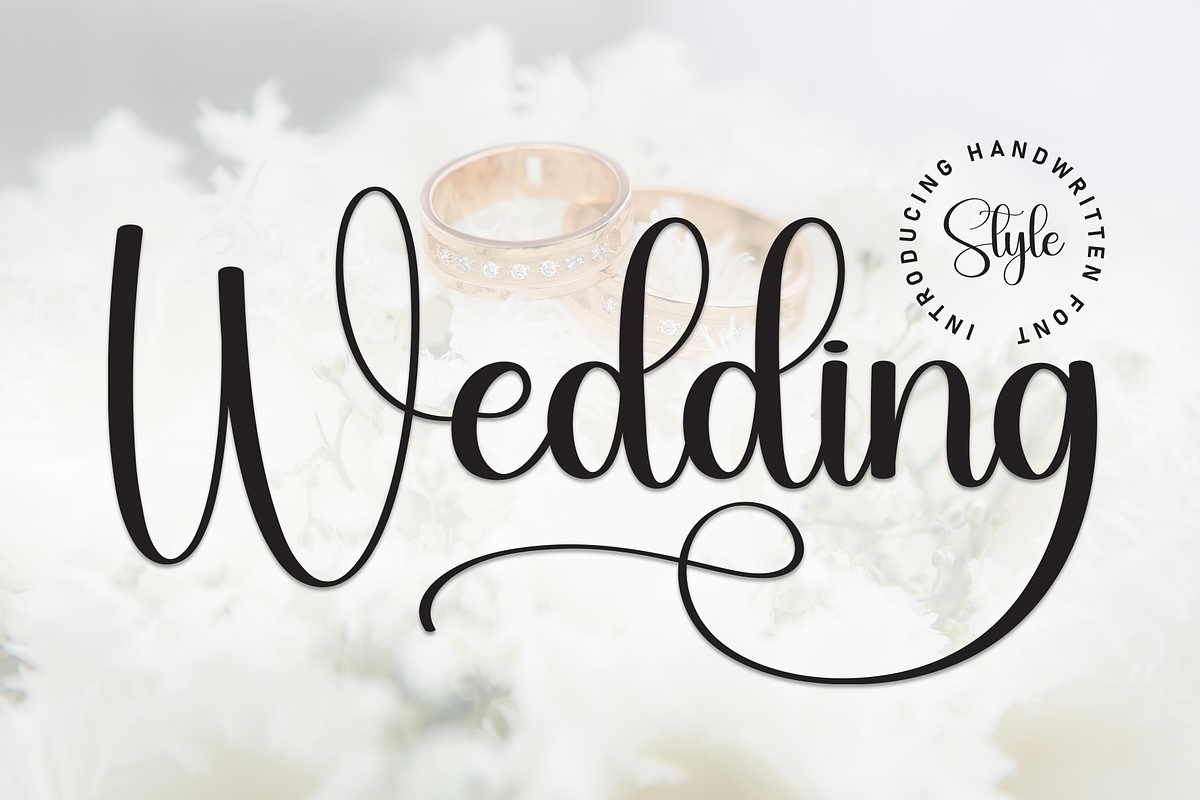Wedding | Script Font, a Handwritten Font by Scratchones (Photo 1 of 9)