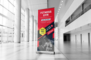 Gym Fitness Rollup Banner, a Stationery Template by graphix_shiv (Thumbnail 1 of 3)