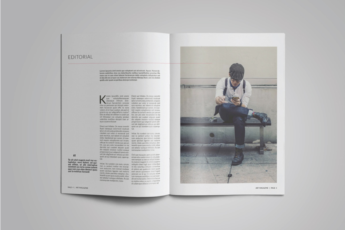 A5 ARTZ Magazine Template, a Magazine Template by Alhaytar (Photo 3 of 8)