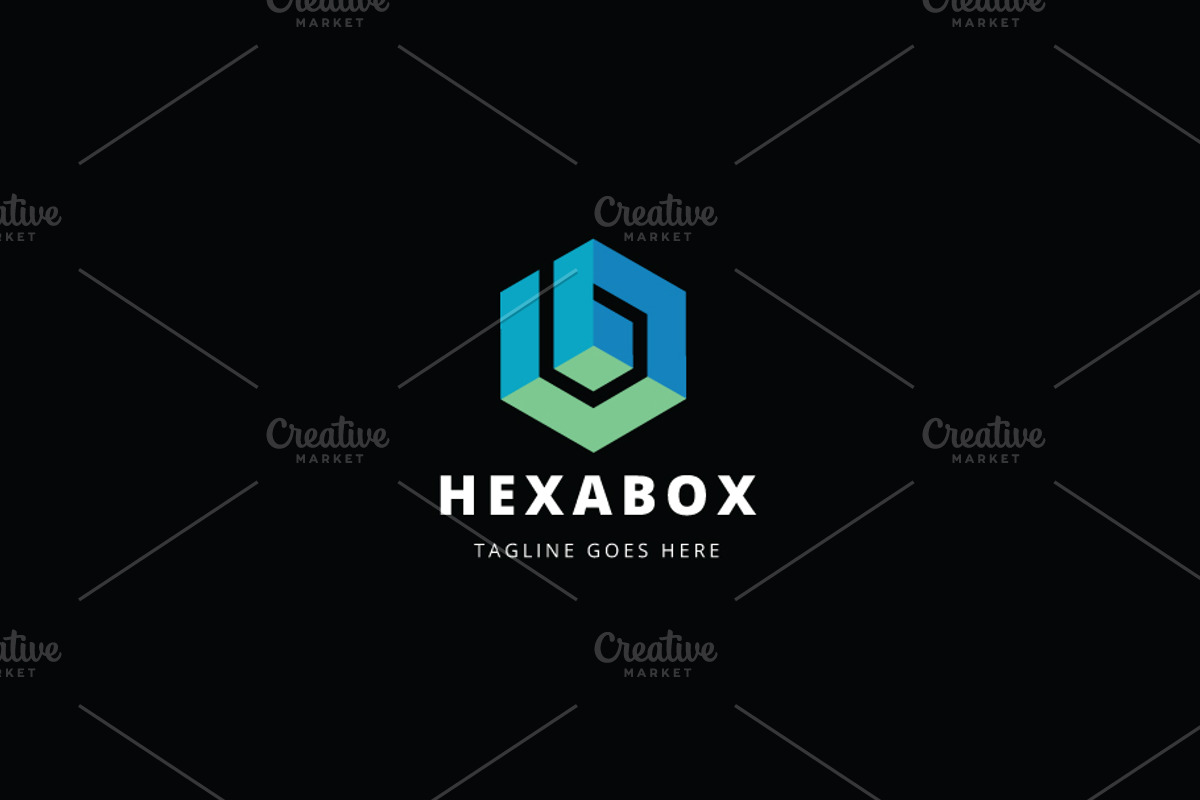 Hexa Blue Logo, a Branding & Logo Template by Brahmma (Photo 2 of 3)