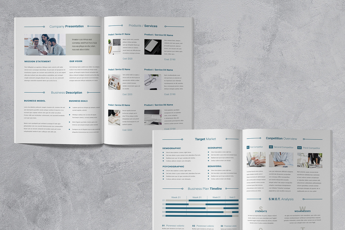 Business Plan Brochure, a Brochure Template by Sabin (Photo 3 of 6)