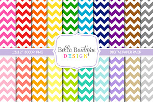 Seamless Thick Chevron Patterns