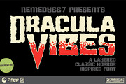 Dracula Vibes - Layered Horror Font, a Font by Remedy667 (Thumbnail 1 of 7)