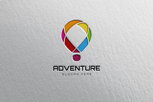 Hot Air Balloon Logo Template