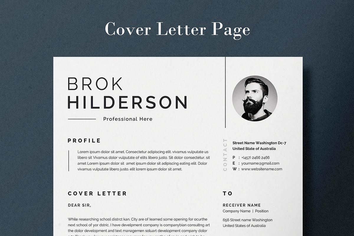 Modern Resume/CV Template, a Resume Template by Proper_media (Photo 5 of 6)