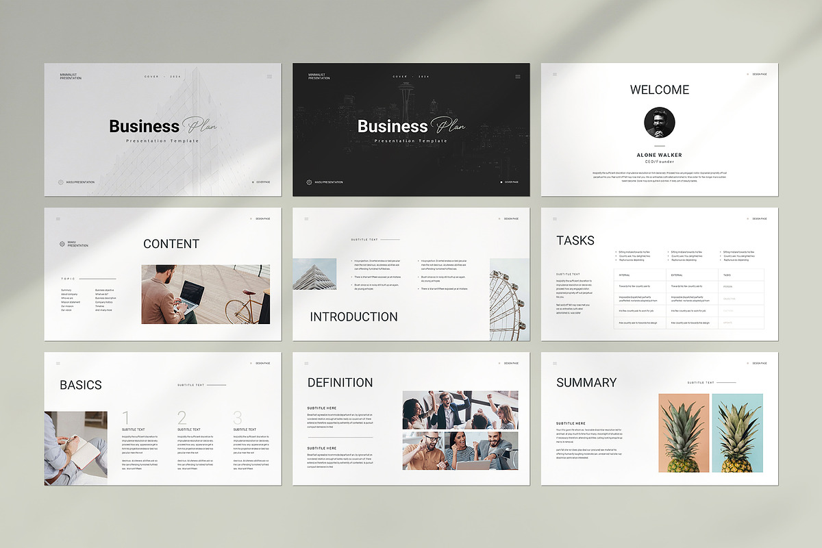 Business Plan Presentation Template, a Presentation Template by CreativeSlides (Photo 5 of 12)