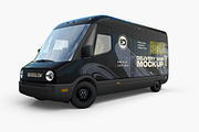 Delivery Van Mockup Set, an Advertising Mockup by ForgeDesign (Thumbnail 4 of 7)