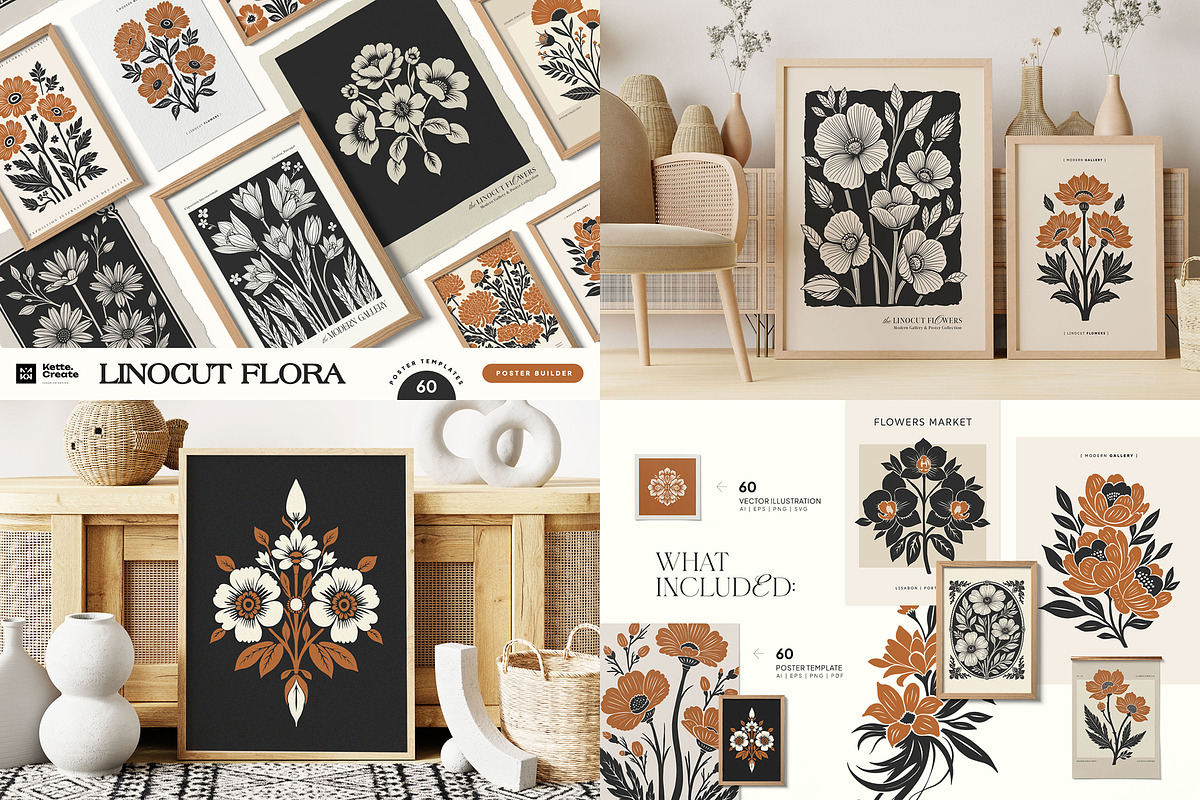 Mega Poster Bundle | 52 in 1, an Object Graphic by KetteCreate (Photo 7 of 53)