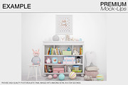 Nursery Wallpaper & Frames Mockups, a Product Mockup by mock-ups (Thumbnail 11 of 23)