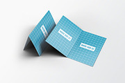Vertical Folded Business Card Mockup, an Advertising Mockup by DesignRushMarket (Thumbnail 3 of 6)