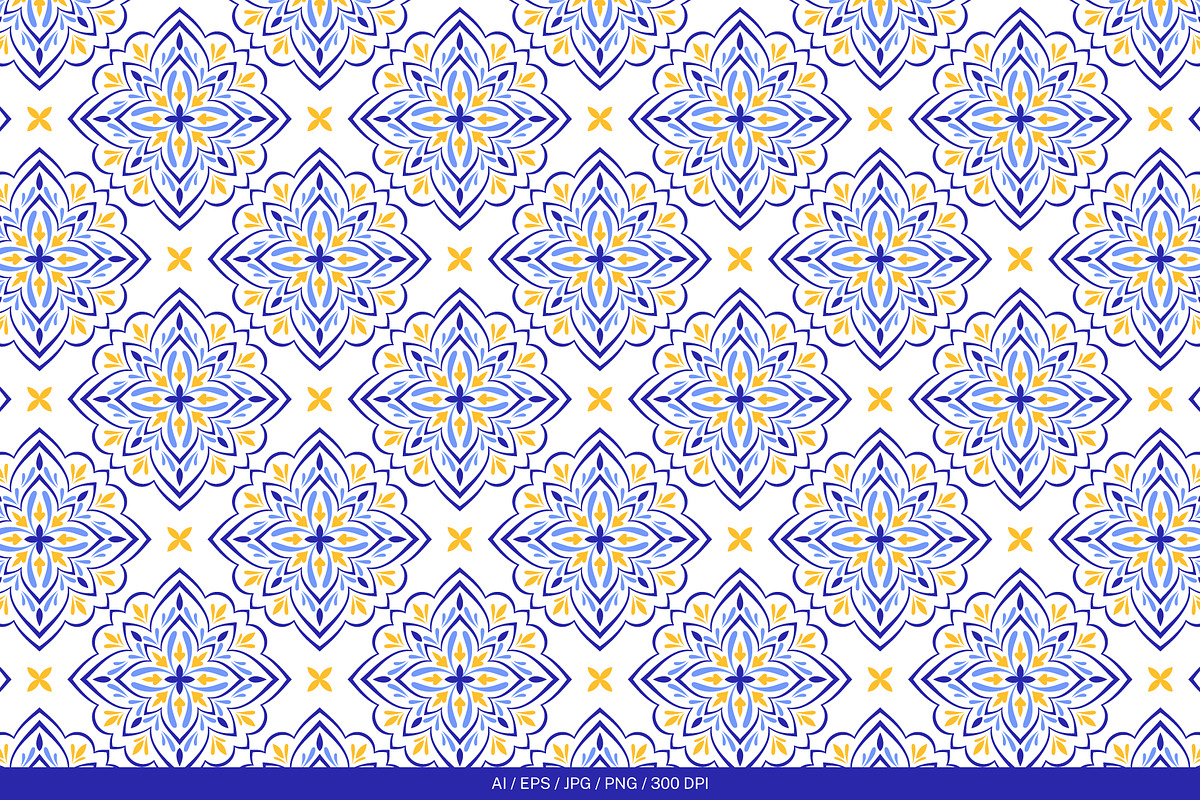 Mediterranean Style Tiles and Motifs, a Pattern Graphic by Vodoleyka (Photo 14 of 16)