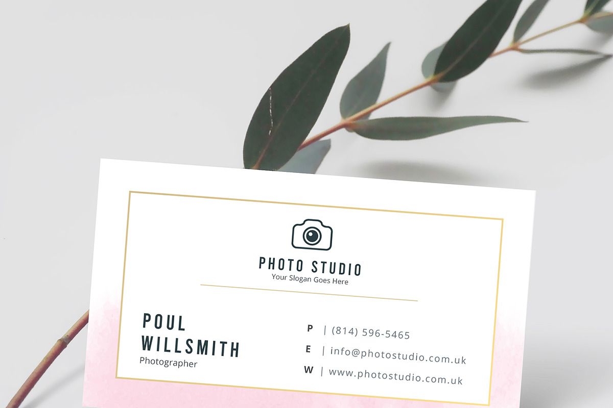 Photo Studio Business Card, a Business Card Template by TelaTemplates (Photo 3 of 7)