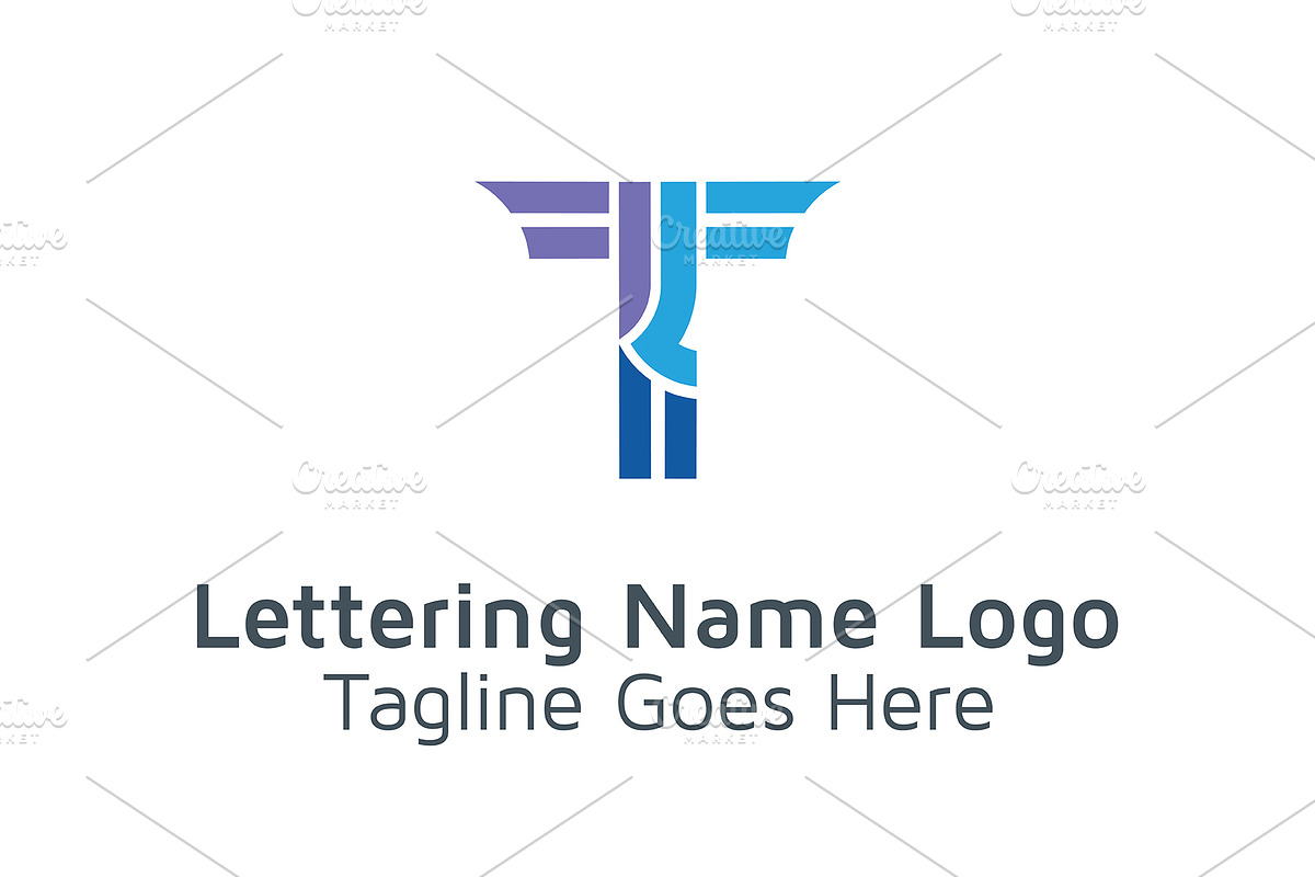 20 Logo Lettering T Template Bundle, a Branding & Logo Template by Acongraphic (Photo 18 of 21)