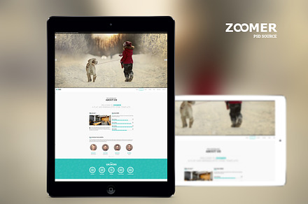 ZOOMER - Onepage PSD template