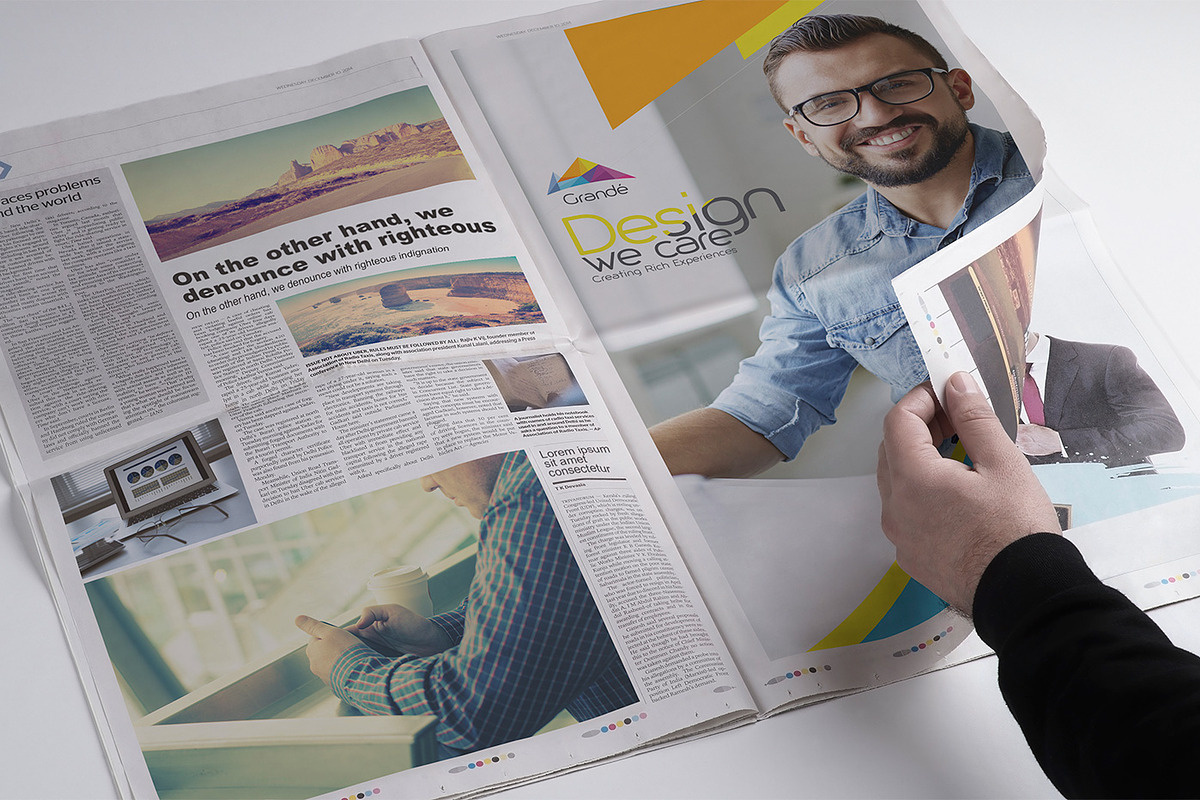 Newspaper Advertising Mockups Vol. 2, an Advertising Mockup by ZippyPixels (Photo 11 of 14)