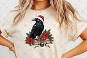 Christmas Raven on Book, an Illustration by Craft Nest (Thumbnail 6 of 6)