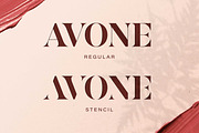 Sale! AVONE - Modern Stencil Serif, a Serif Font by Almarkhatype (Thumbnail 8 of 10)