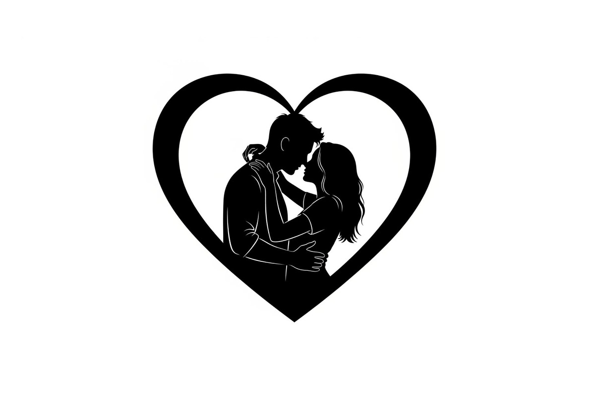 Couple Love Heart Silhouette Bundle, an Illustration by Amazin_art (Photo 6 of 51)