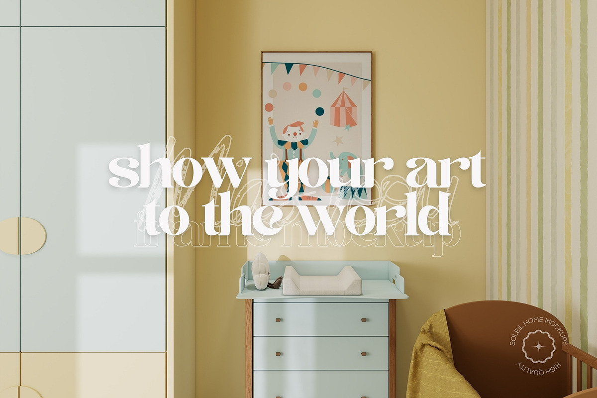 MIA | Cute Nursery Frame Mockup Set, a Household Mockup by SoleilHomeMockups (Photo 12 of 13)