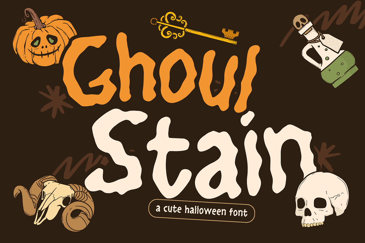 Ghoul Stain – Organic Horror Font, a Handwritten Font by BearyType Studio (Photo 1 of 10)