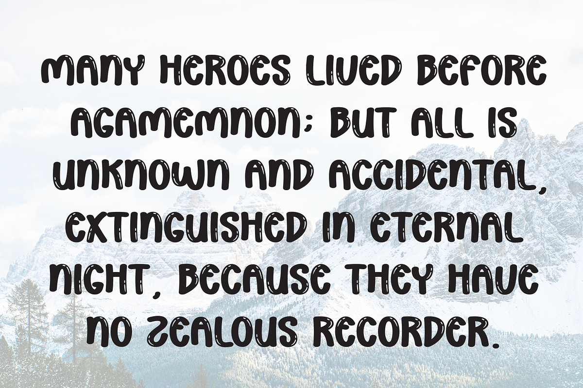 Super Bubble | Script Font, a Script Font by Scratchones (Photo 6 of 8)