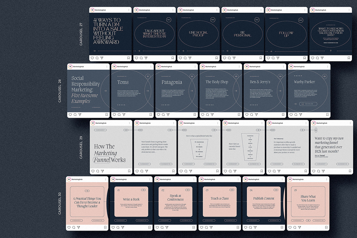 Marketing Expert Instagram Carousels, a Social Media Template by AndrewPixel (Photo 14 of 14)