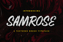 Samrose - Textured Brush Typeface