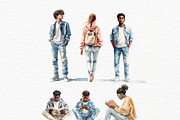 Teenage boy clipart, a Person Illustration by Invite to Clipart (Thumbnail 3 of 7)