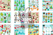 Mega Christmas Bundle -3500 graphics, an Illustration by PrettyBundles (Thumbnail 5 of 13)