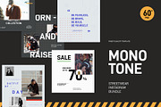 Monotone Streetwear Instagram Bundle, a Social Media Template by muhisya (Thumbnail 3 of 9)