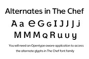 The Chef font family, a Sans Serif Font by FontMesa (Thumbnail 7 of 7)