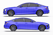 2025 Luxury Sport Sedan Set, an Advertising Mockup by Halal Graphic Studio (Thumbnail 9 of 12)
