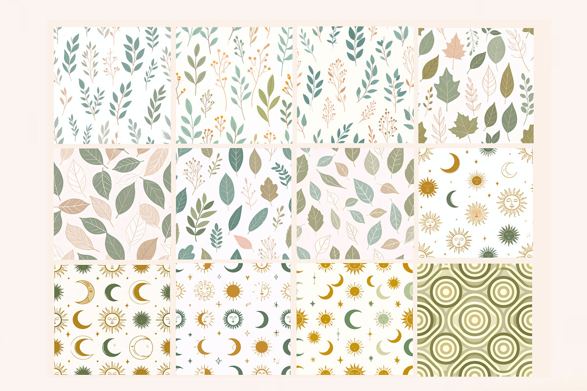 50 Scandinavian Seamless Pattern, a Pattern Graphic by Print Haven (Photo 3 of 10)