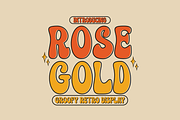 Rose Gold - Groovy Retro, a Symbol Font by Eltypesstudio (Thumbnail 1 of 11)