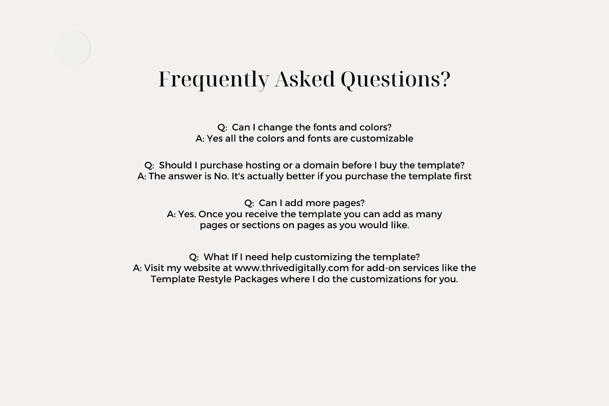 Squarespace 7.1 Template Taylor Ray, a Websites & App Template by thrivedigitally (Photo 9 of 10)