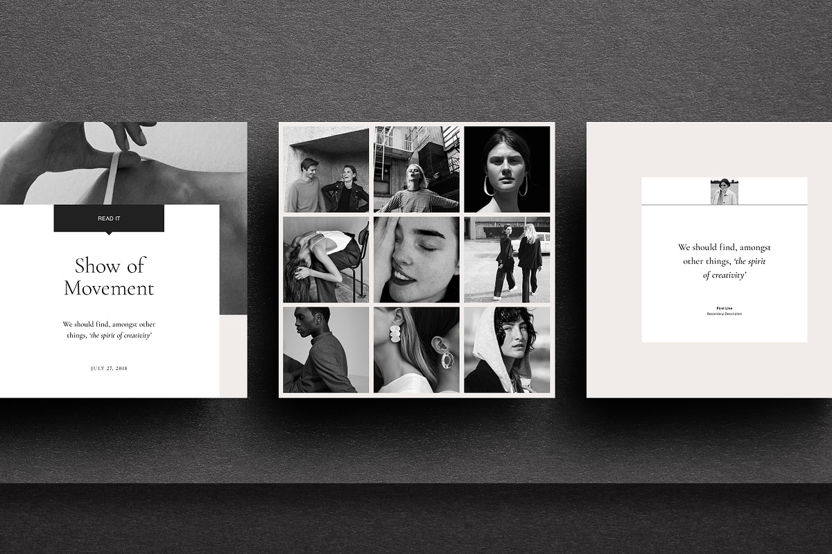 Essentialist Social Media Pack, a Social Media Template by T E M P L Y (Photo 7 of 12)